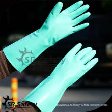 SRSAFETY Gants de nitrile chimiques de sécurité / gants chimiques longue durée